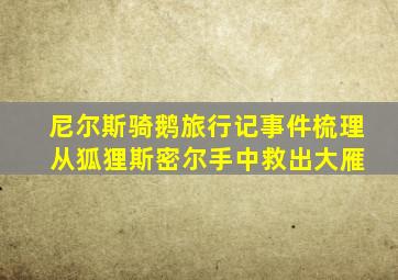 尼尔斯骑鹅旅行记事件梳理 从狐狸斯密尔手中救出大雁